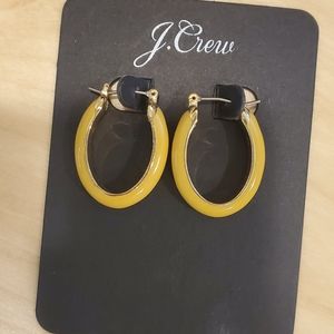 NWT J.crew hoop earrings in yellow
